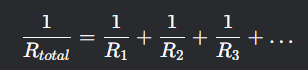resistors in parallel formula